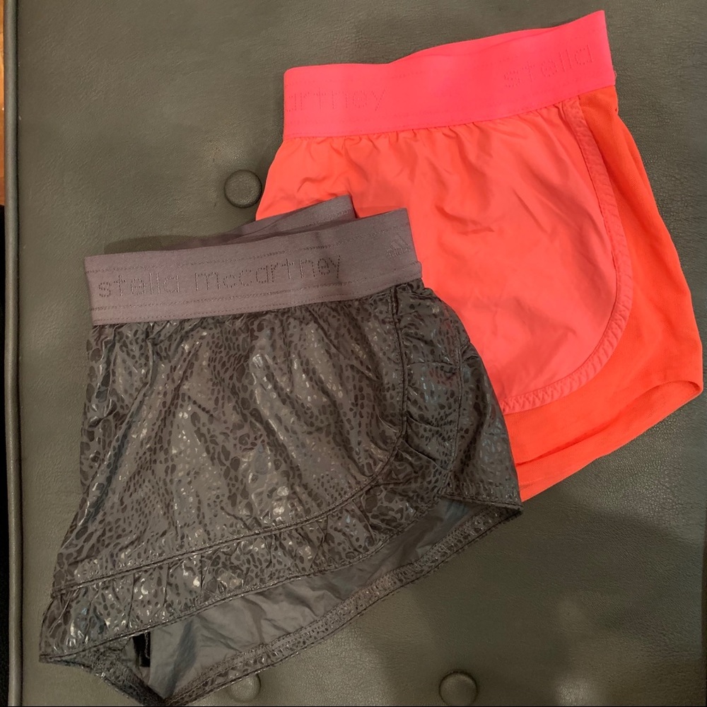 Stella McCartney Adidas sz M run shorts 2 pairs